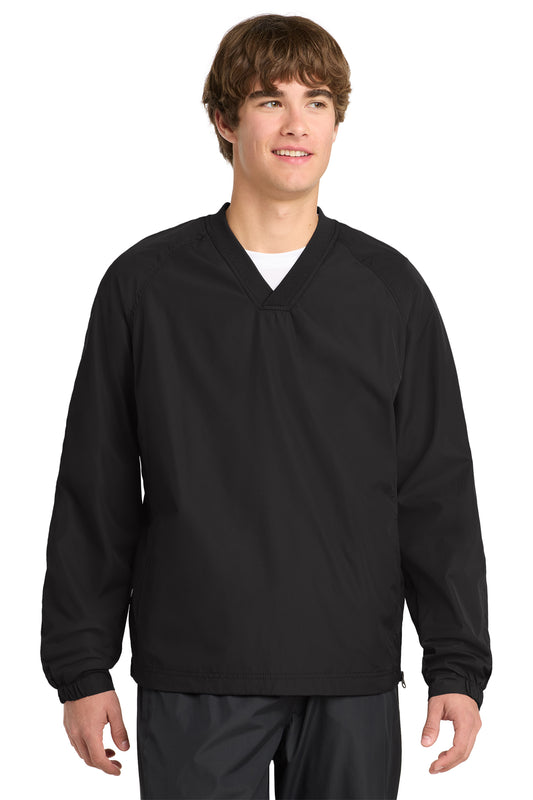 JST72 Sport-Tek® V-Neck Raglan Wind Shirt