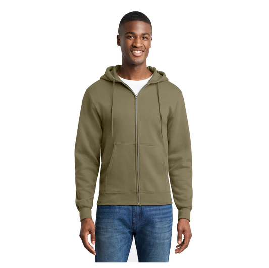 PC78ZH  Port & Co™ Core Fleece Full-Zip Hooded Sweatshirt