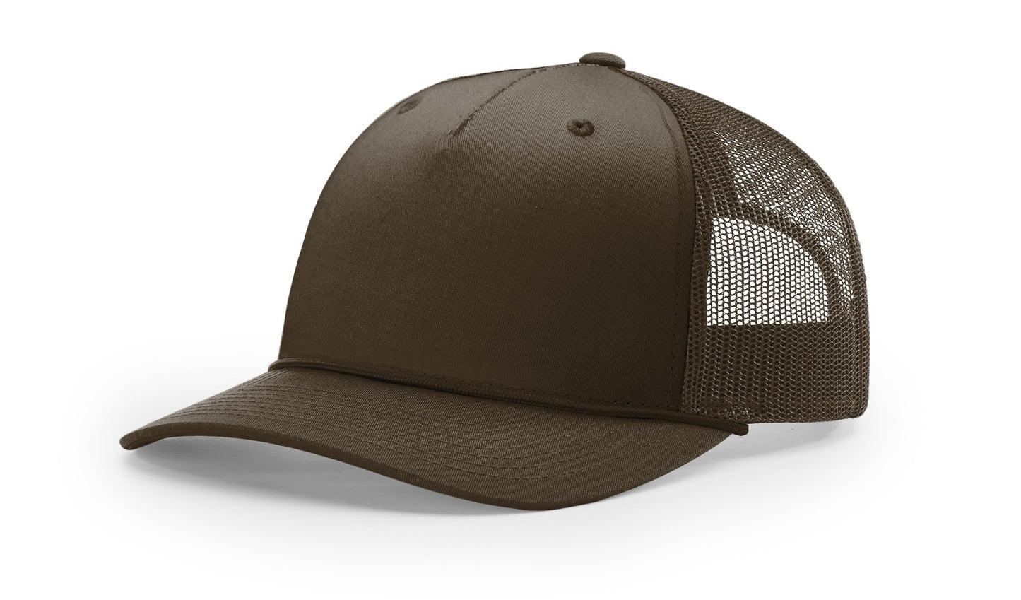 Richardson 112FPR Five-Panel Trucker Rope Cap