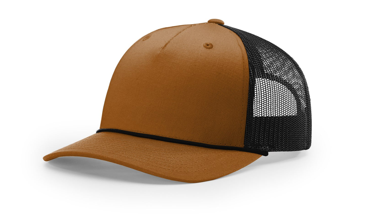 Richardson 112FPR Five-Panel Trucker Rope Cap