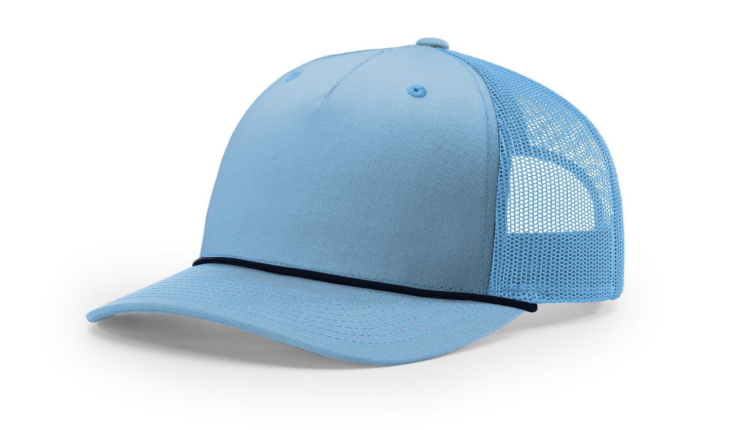 Richardson 112FPR Five-Panel Trucker Rope Cap