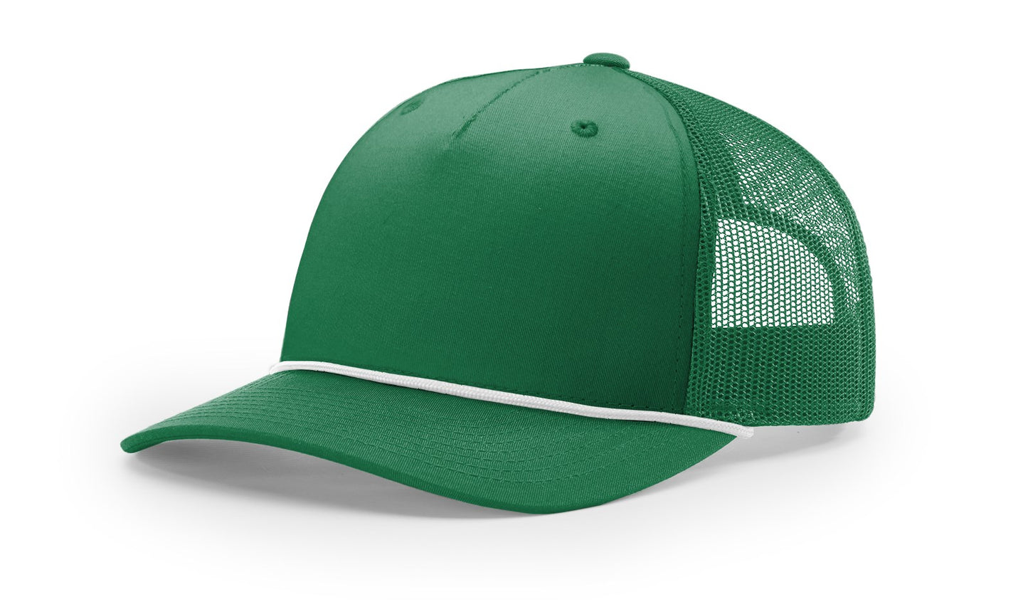 Richardson 112FPR Five-Panel Trucker Rope Cap