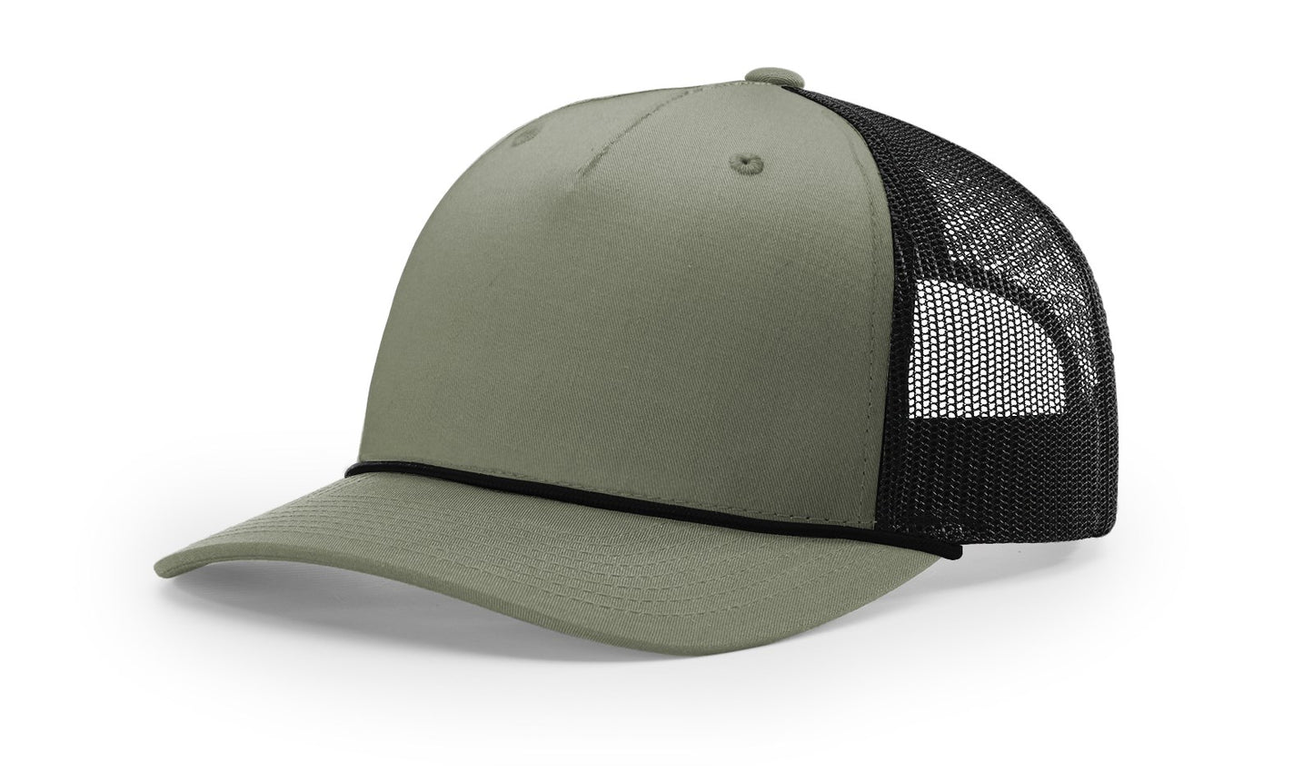 Richardson 112FPR Five-Panel Trucker Rope Cap