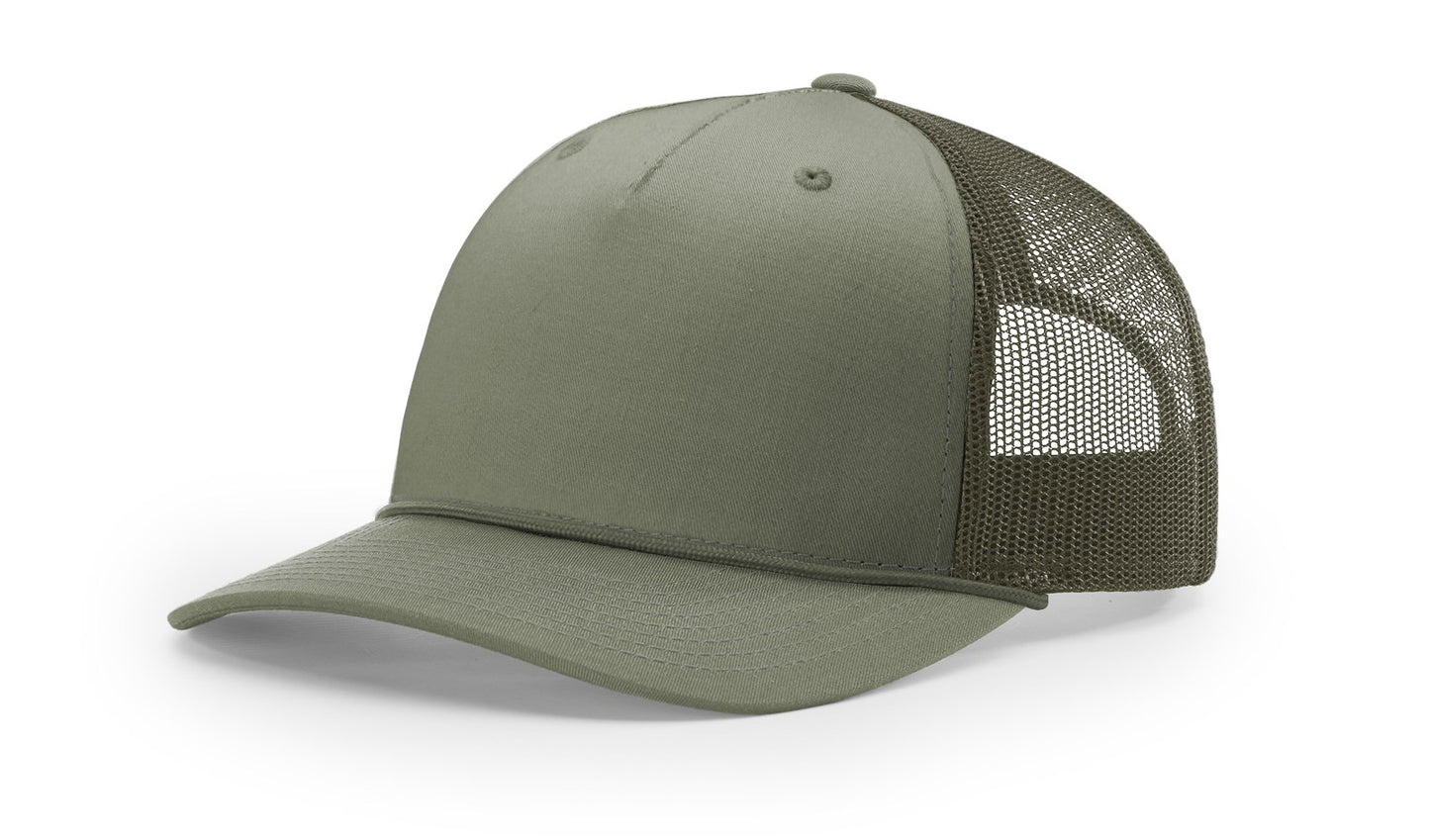 Richardson 112FPR Five-Panel Trucker Rope Cap