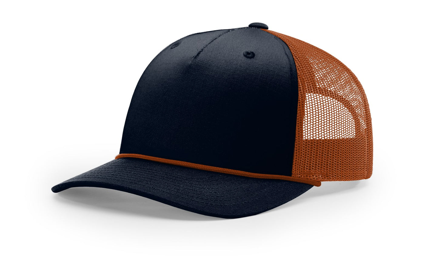 Richardson 112FPR Five-Panel Trucker Rope Cap