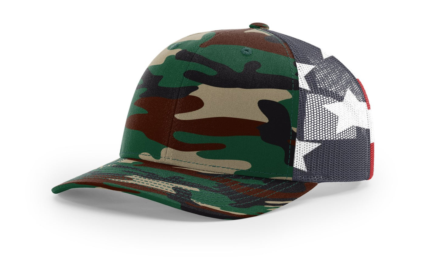 Richardson 112PM Printed Mesh Trucker
