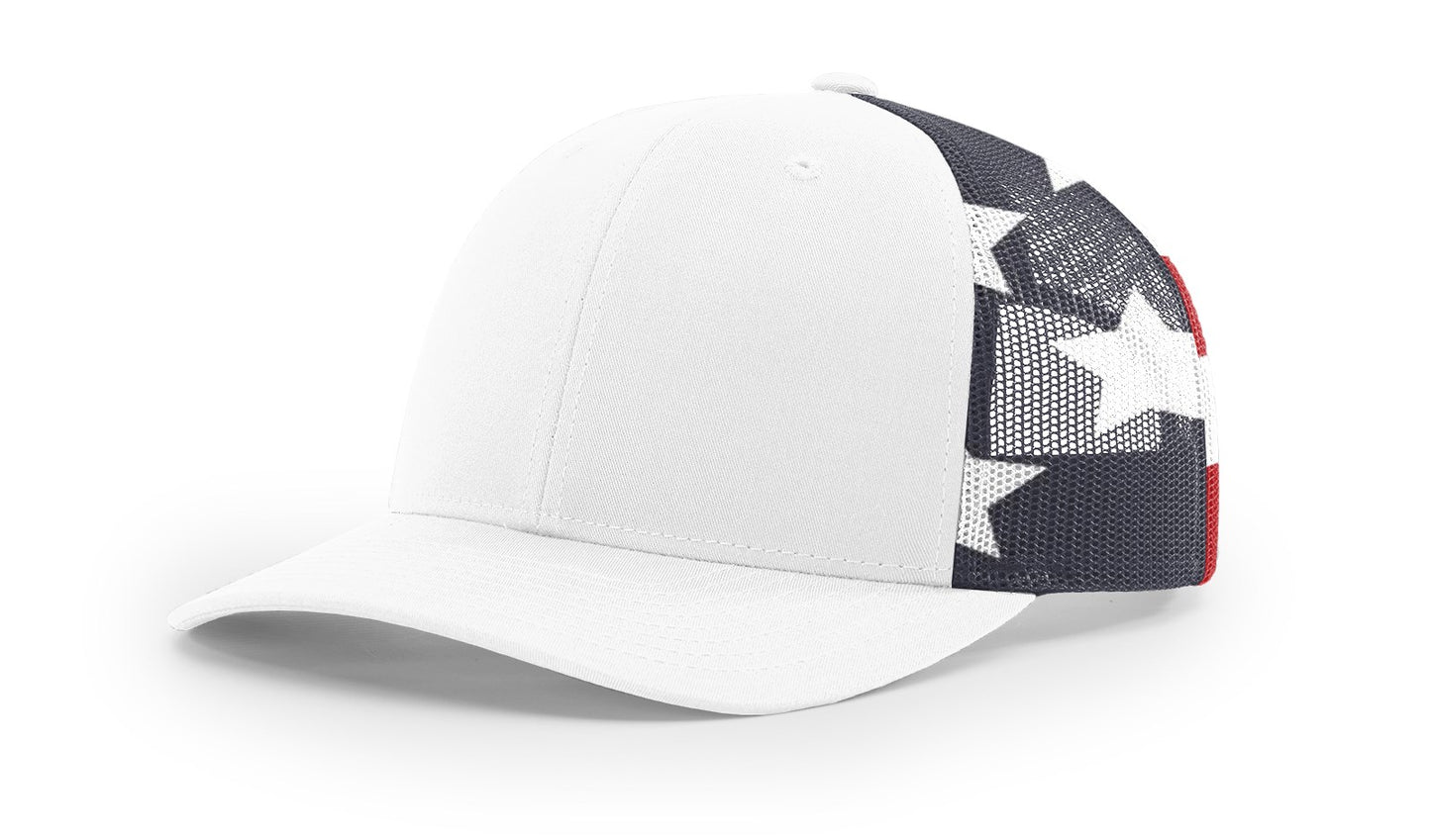 Richardson 112PM Printed Mesh Trucker