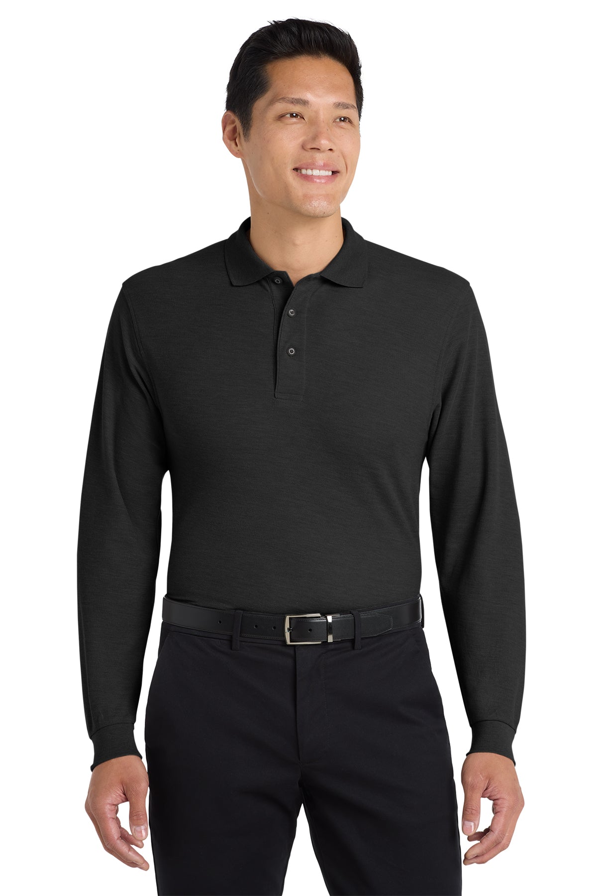 K500LS  Port Authority® Silk Touch™ LS Polo