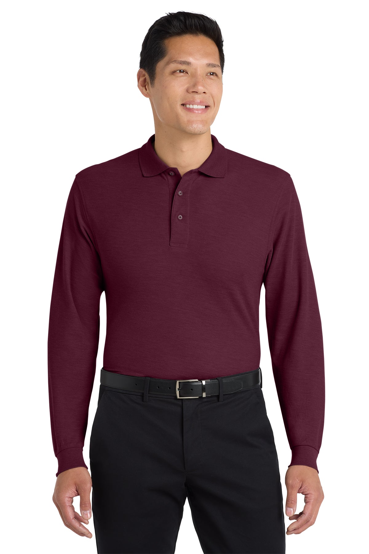 K500LS  Port Authority® Silk Touch™ LS Polo