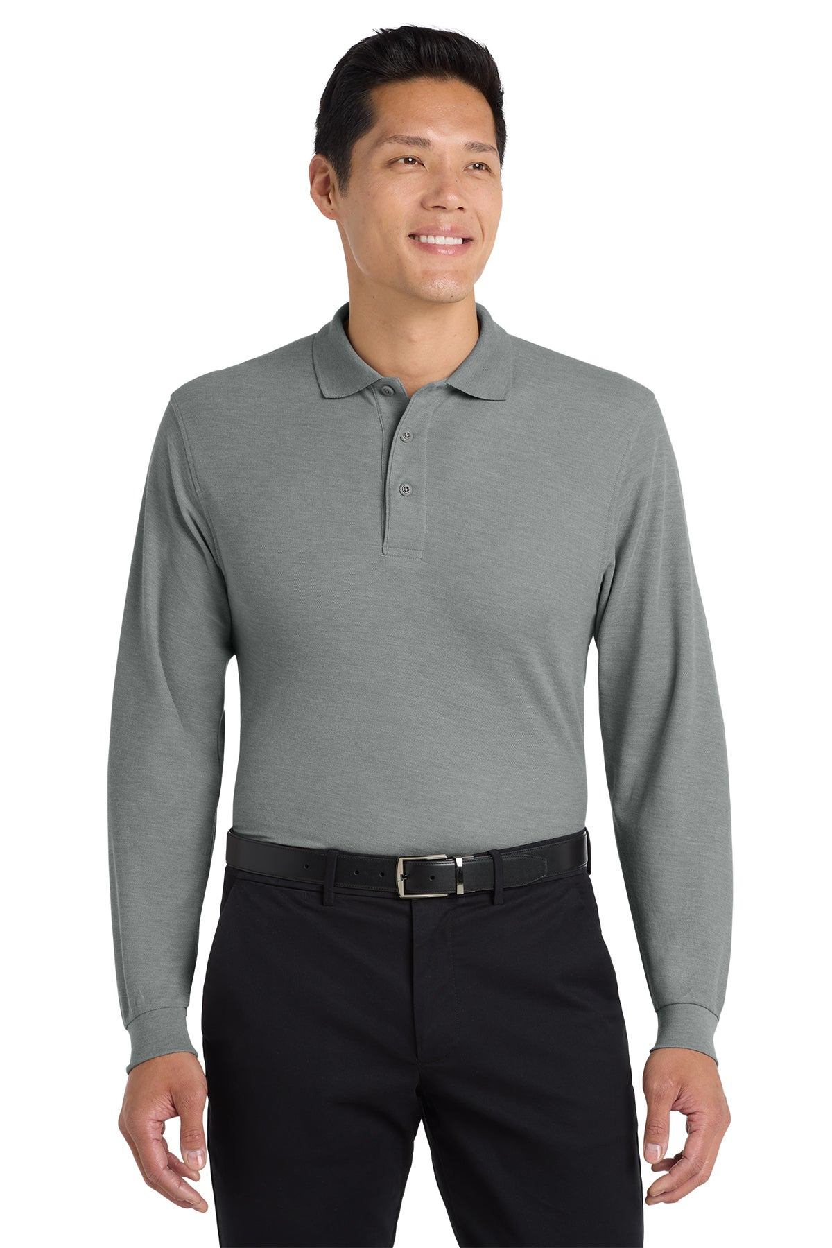 K500LS  Port Authority® Silk Touch™ LS Polo