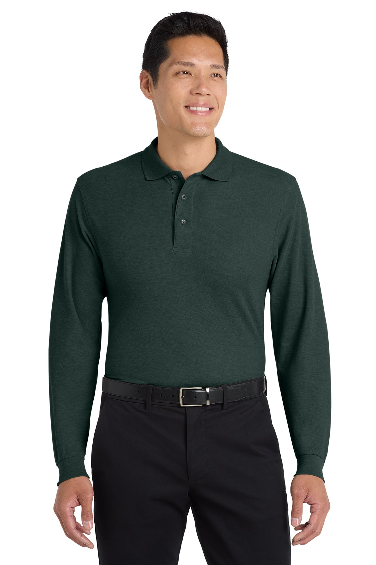 K500LS  Port Authority® Silk Touch™ LS Polo