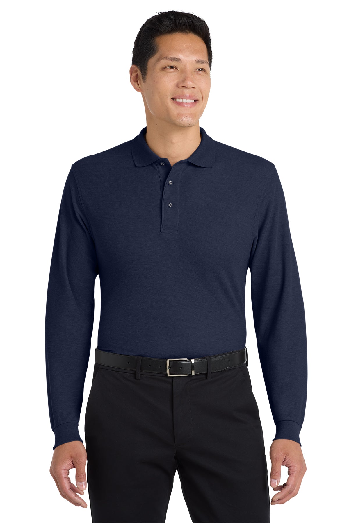 K500LS  Port Authority® Silk Touch™ LS Polo