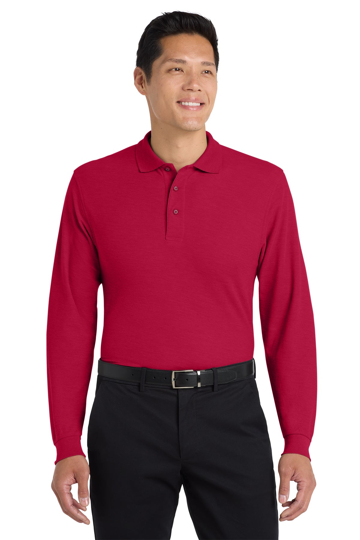 K500LS  Port Authority® Silk Touch™ LS Polo