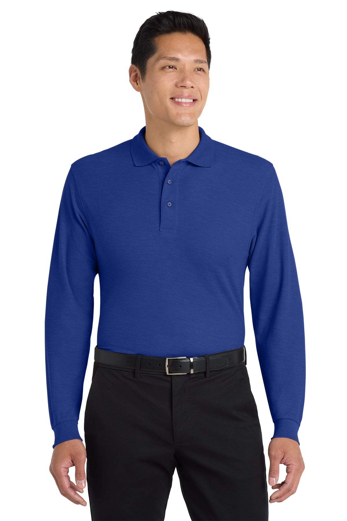 K500LS  Port Authority® Silk Touch™ LS Polo