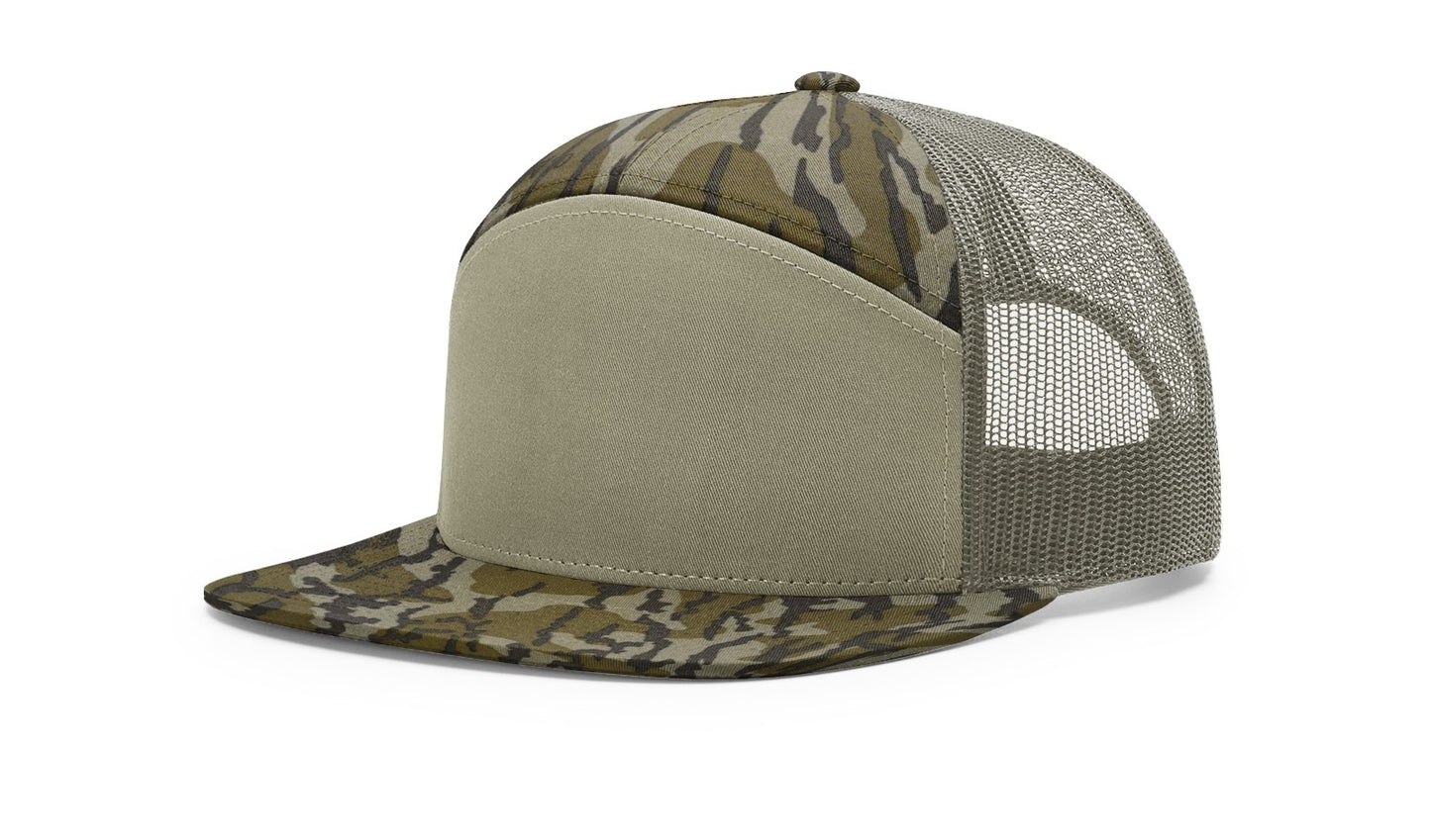 Richardson 168P Camo 7 Panel Trucker