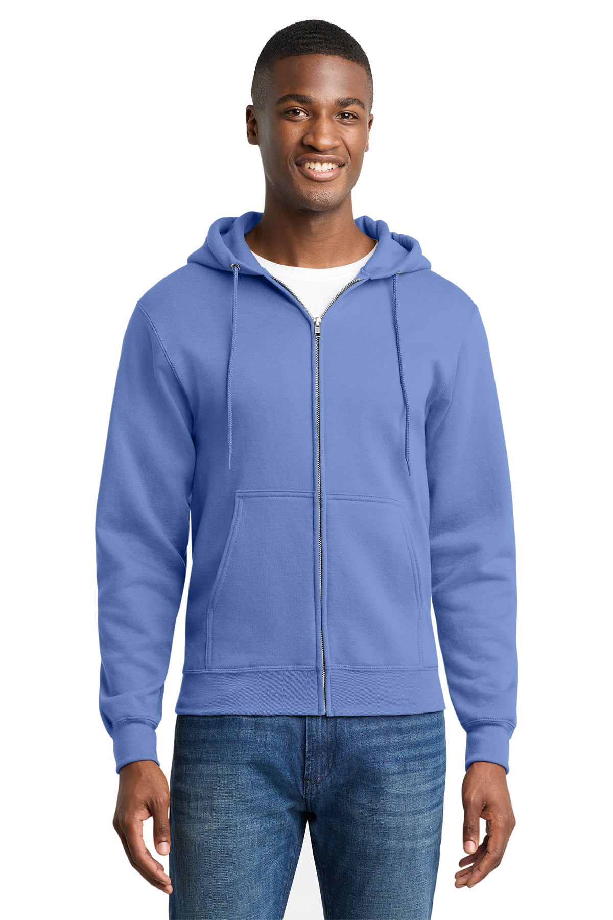 PC78ZH  Port & Co™ Core Fleece Full-Zip Hooded Sweatshirt