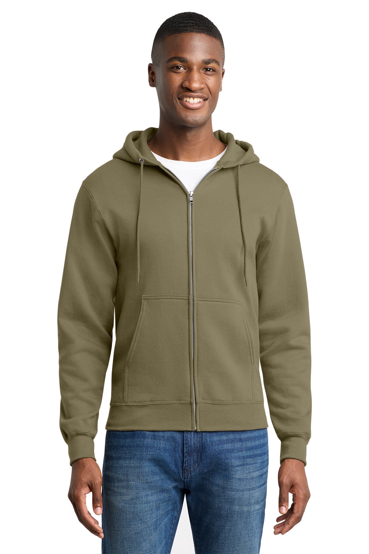 PC78ZH  Port & Co™ Core Fleece Full-Zip Hooded Sweatshirt