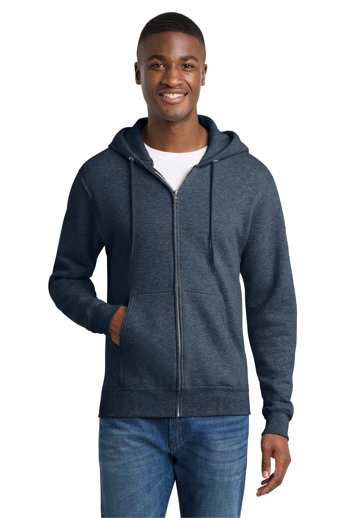 PC78ZH  Port & Co™ Core Fleece Full-Zip Hooded Sweatshirt