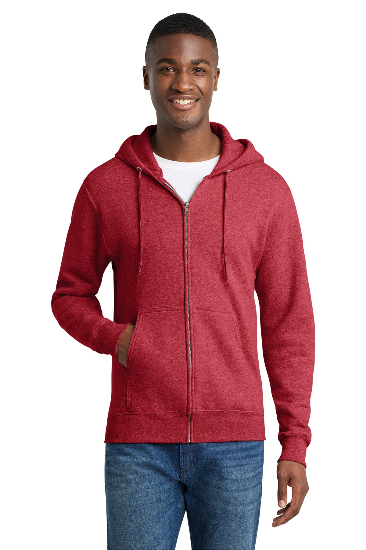 PC78ZH  Port & Co™ Core Fleece Full-Zip Hooded Sweatshirt