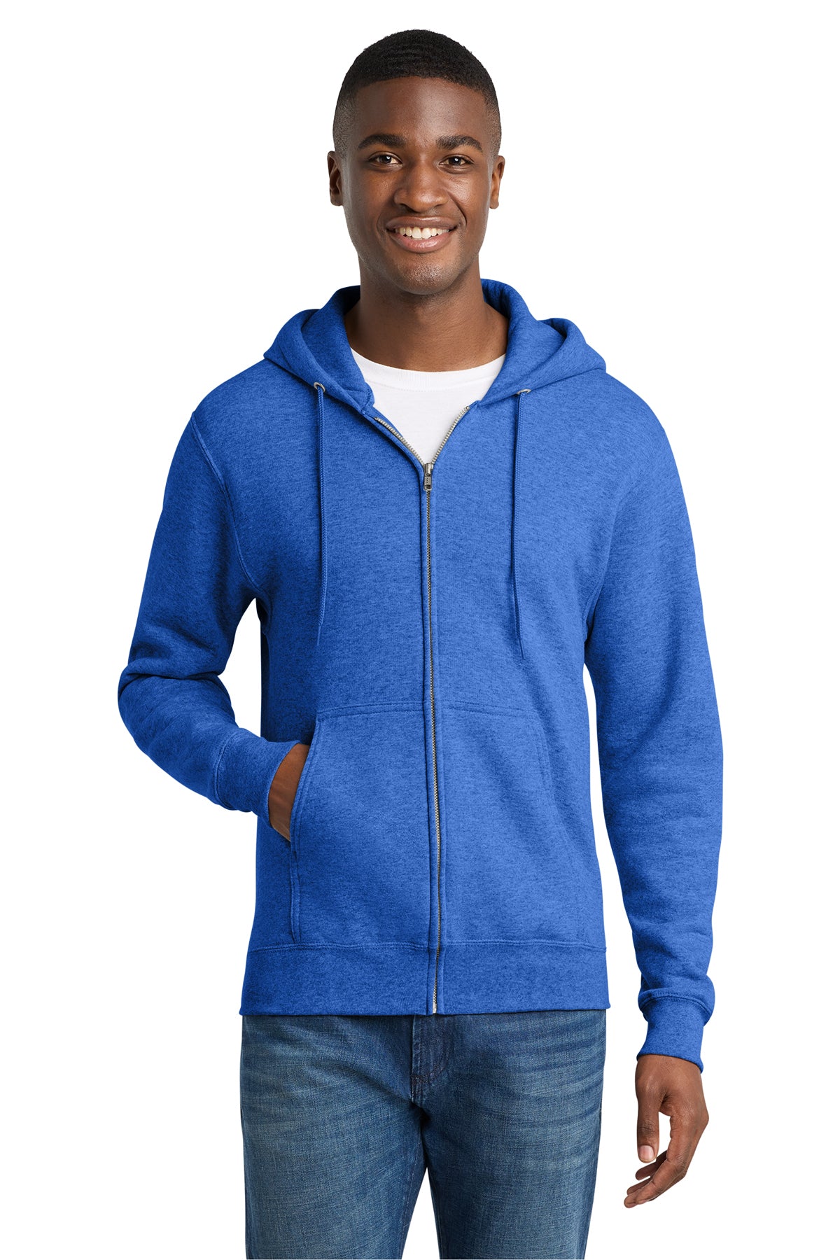 PC78ZH  Port & Co™ Core Fleece Full-Zip Hooded Sweatshirt