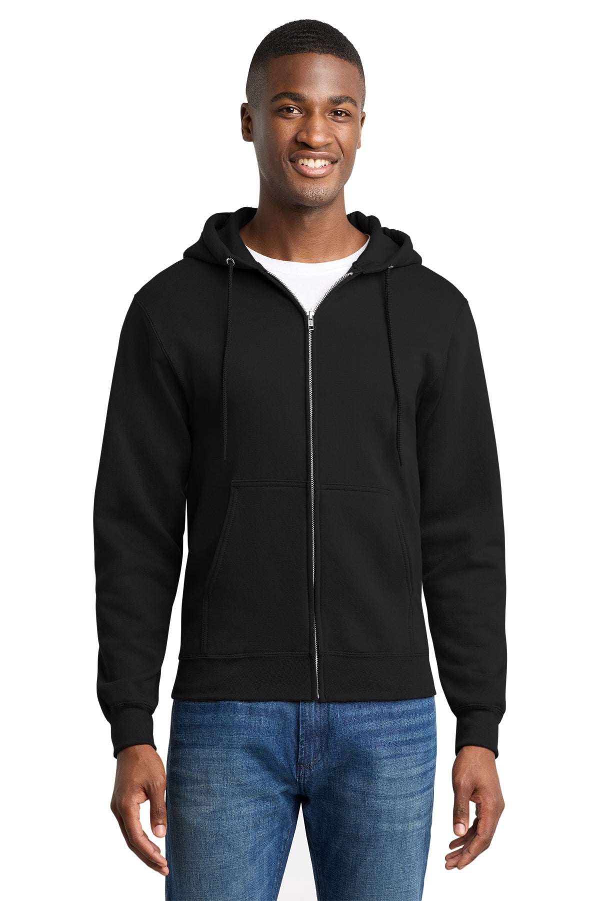 PC78ZH  Port & Co™ Core Fleece Full-Zip Hooded Sweatshirt