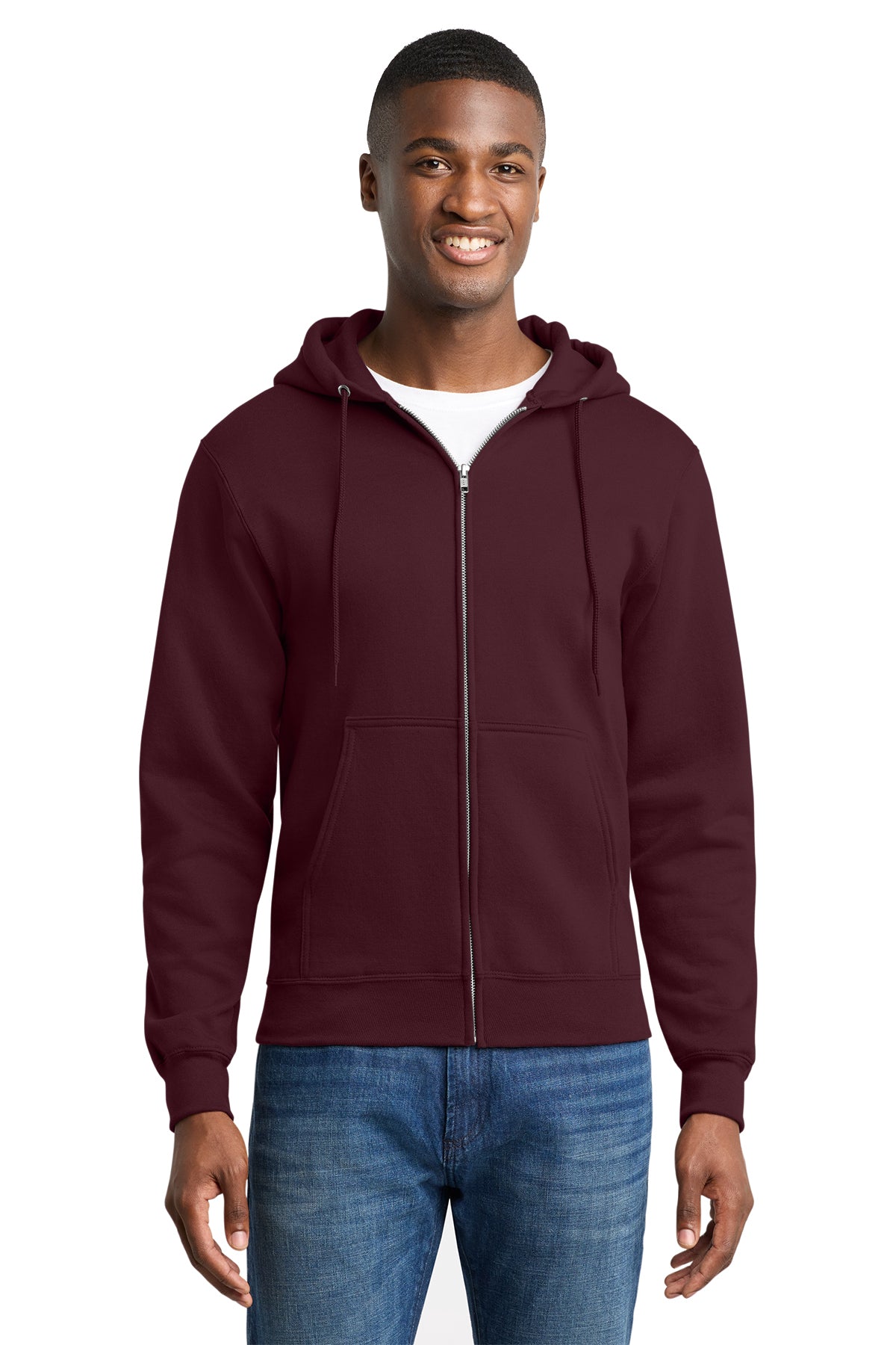 PC78ZH  Port & Co™ Core Fleece Full-Zip Hooded Sweatshirt