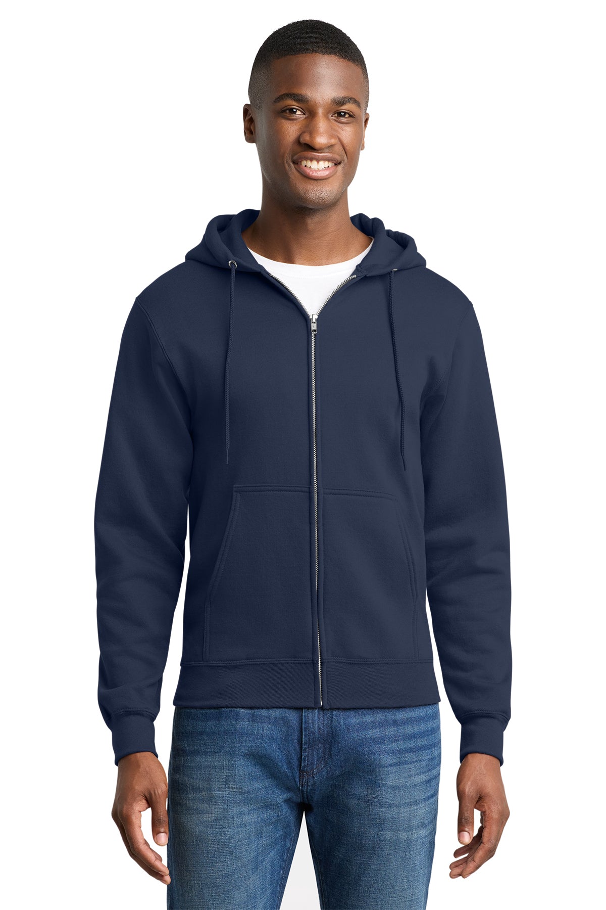 PC78ZH  Port & Co™ Core Fleece Full-Zip Hooded Sweatshirt