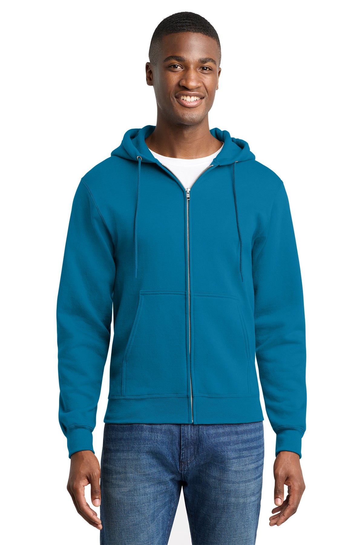 PC78ZH  Port & Co™ Core Fleece Full-Zip Hooded Sweatshirt