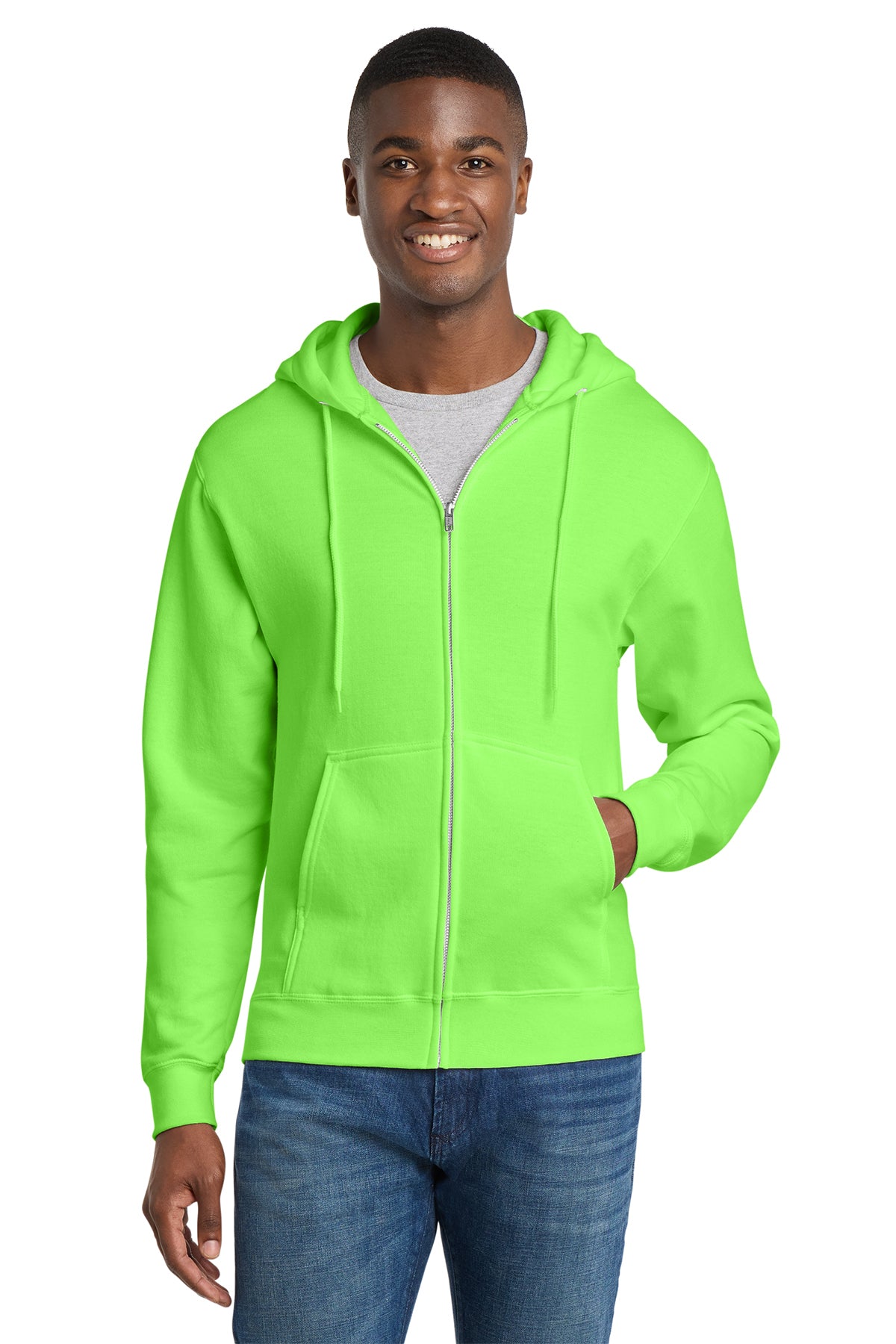 PC78ZH  Port & Co™ Core Fleece Full-Zip Hooded Sweatshirt