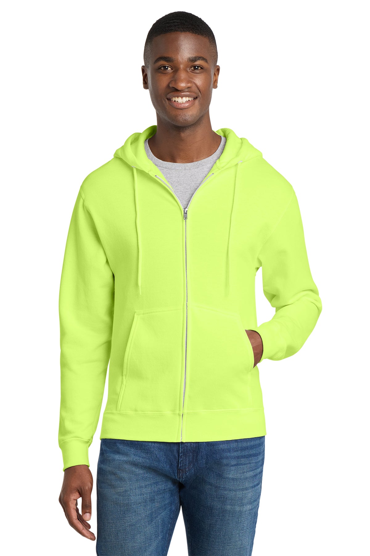 PC78ZH  Port & Co™ Core Fleece Full-Zip Hooded Sweatshirt