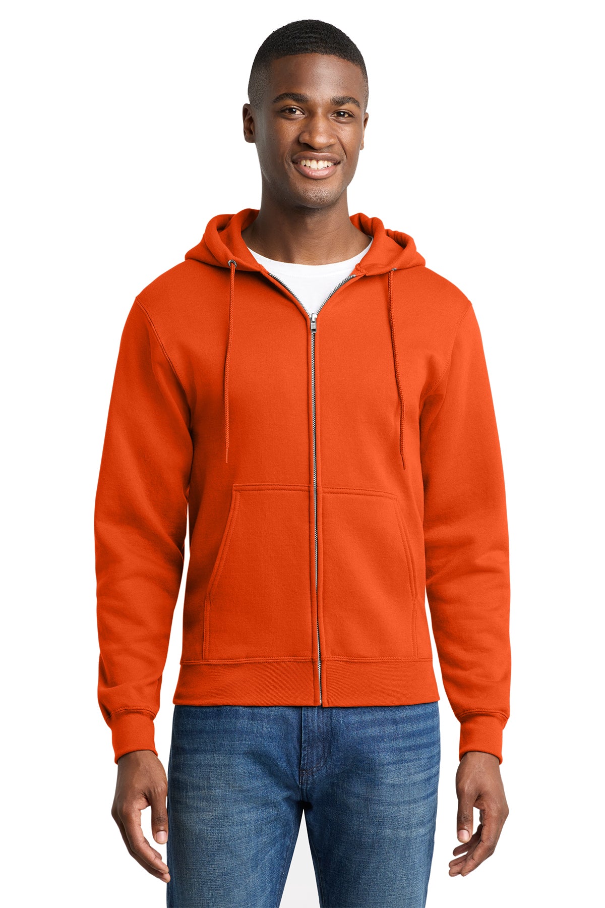 PC78ZH  Port & Co™ Core Fleece Full-Zip Hooded Sweatshirt
