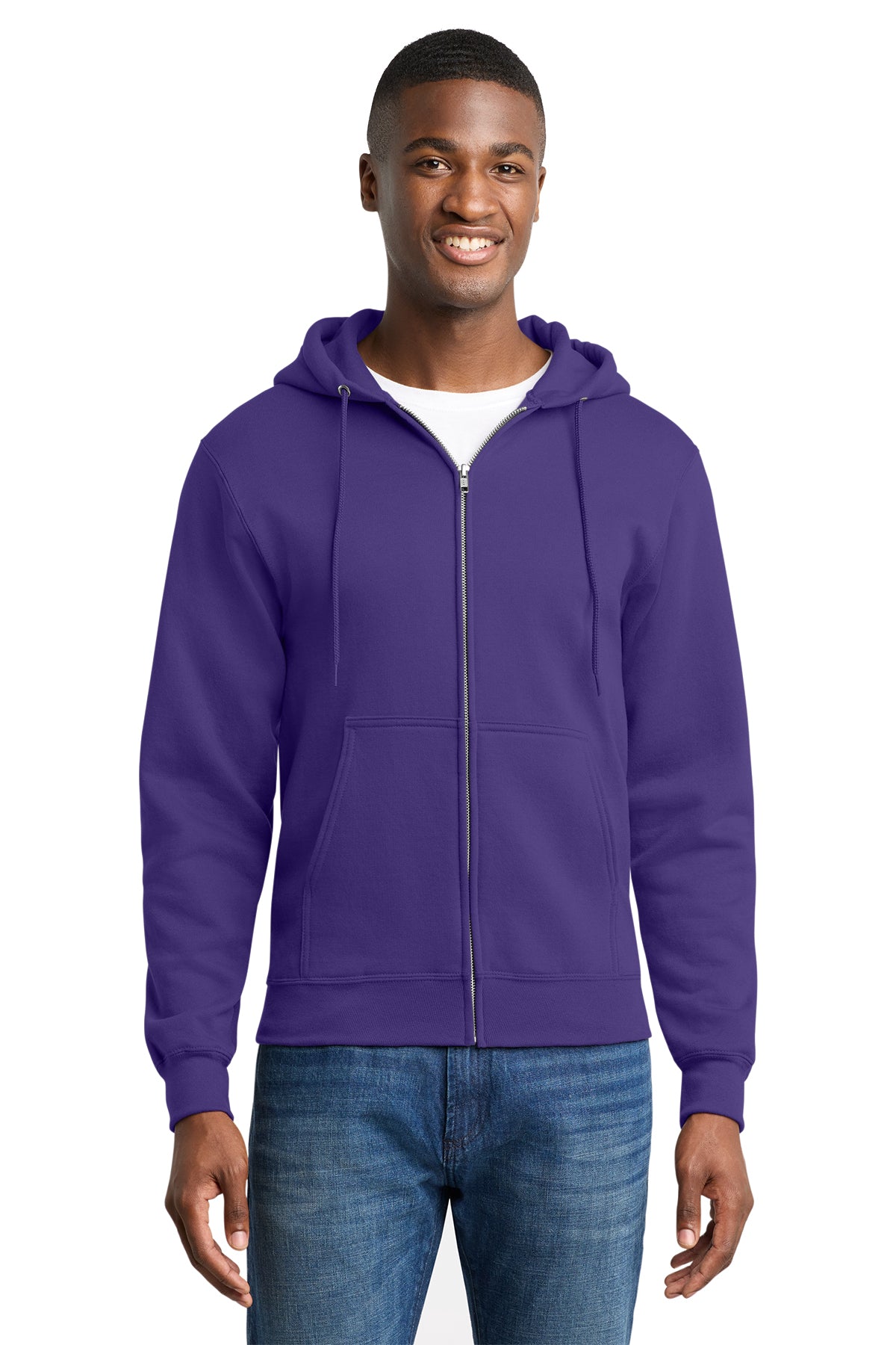 PC78ZH  Port & Co™ Core Fleece Full-Zip Hooded Sweatshirt