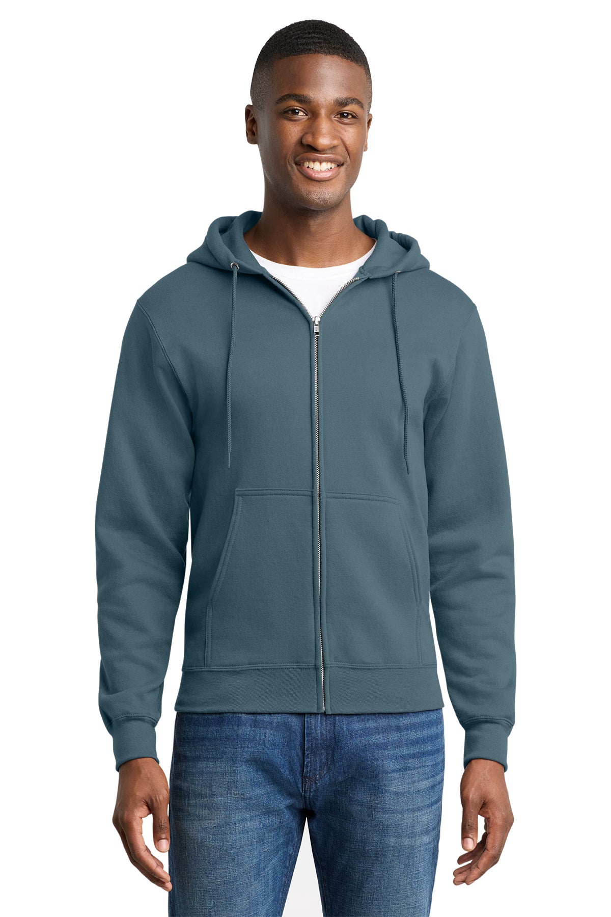 PC78ZH  Port & Co™ Core Fleece Full-Zip Hooded Sweatshirt