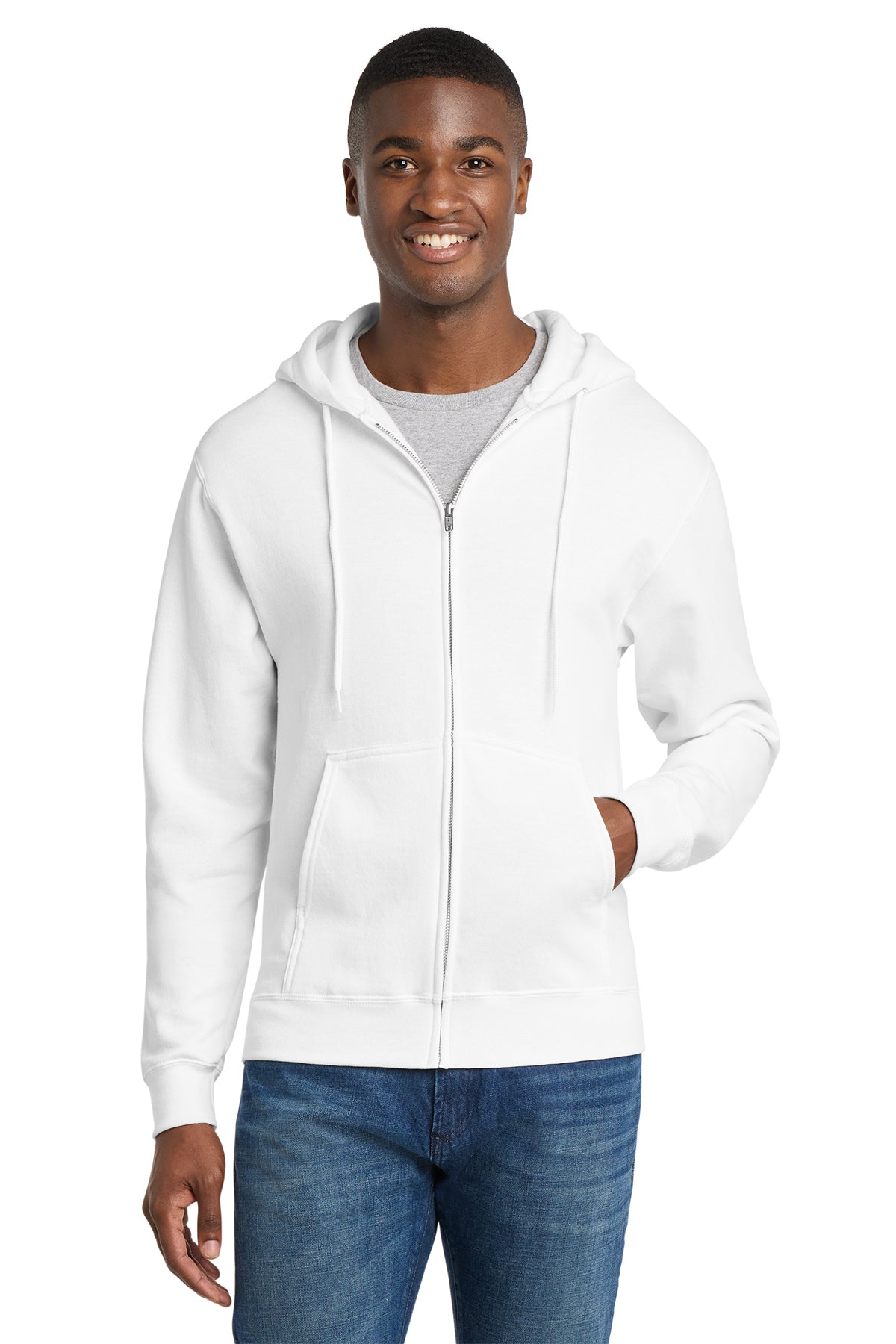 PC78ZH  Port & Co™ Core Fleece Full-Zip Hooded Sweatshirt