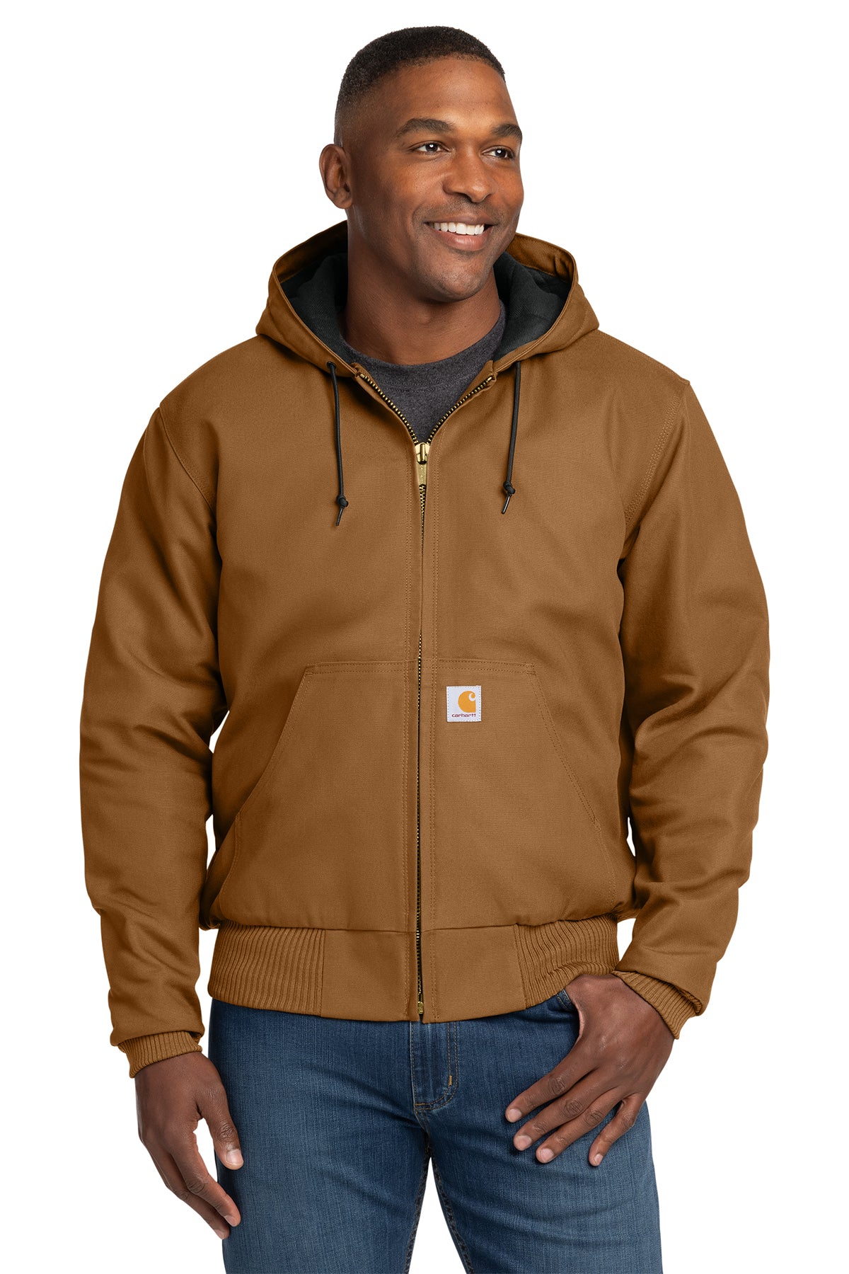 CT106677  Carhartt® Quilted-Flannel-Lined Duck Active Jacket