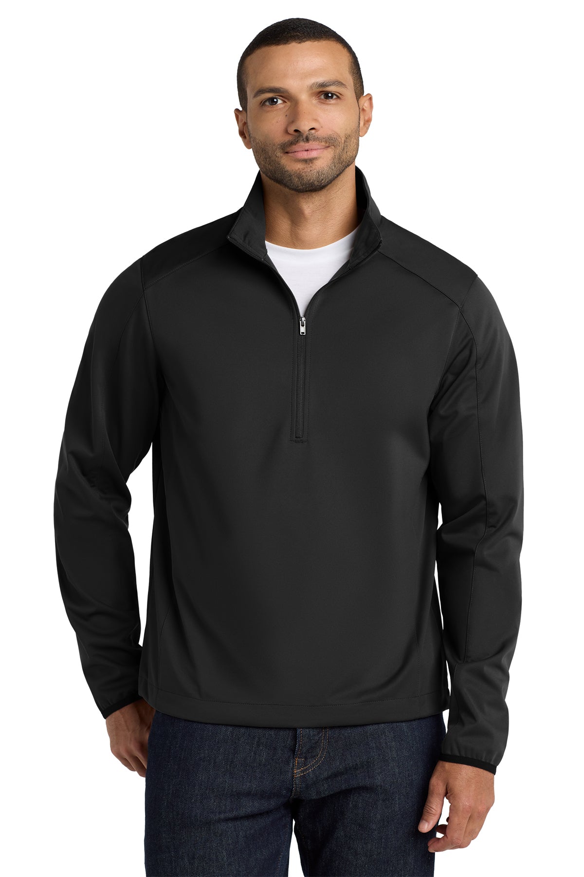 J716 Port Authority® Active 1/2-Zip Soft Shell Jacket