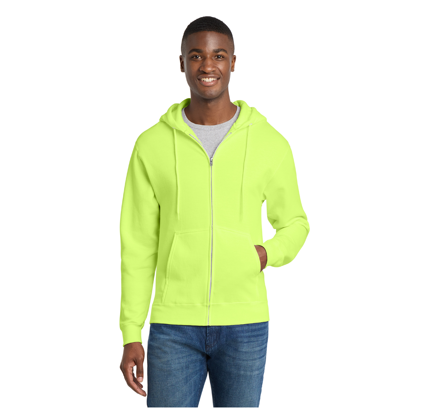 PC78ZH  Port & Co™ Core Fleece Full-Zip Hooded Sweatshirt